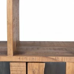 Ars manufacti Büroregal Domme - Akazie massiv / Eisen - Akazie / Anthrazit -WOHNZIMMERMÖBEL Verkäufe 1000246832 220406 034 DETAILS P000000001000246832