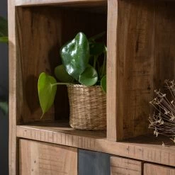 Ars manufacti Büroregal Domme - Akazie massiv / Eisen - Akazie / Anthrazit -WOHNZIMMERMÖBEL Verkäufe 1000246832 220705 025 MOOD DETAILS P000000001000246832 mood