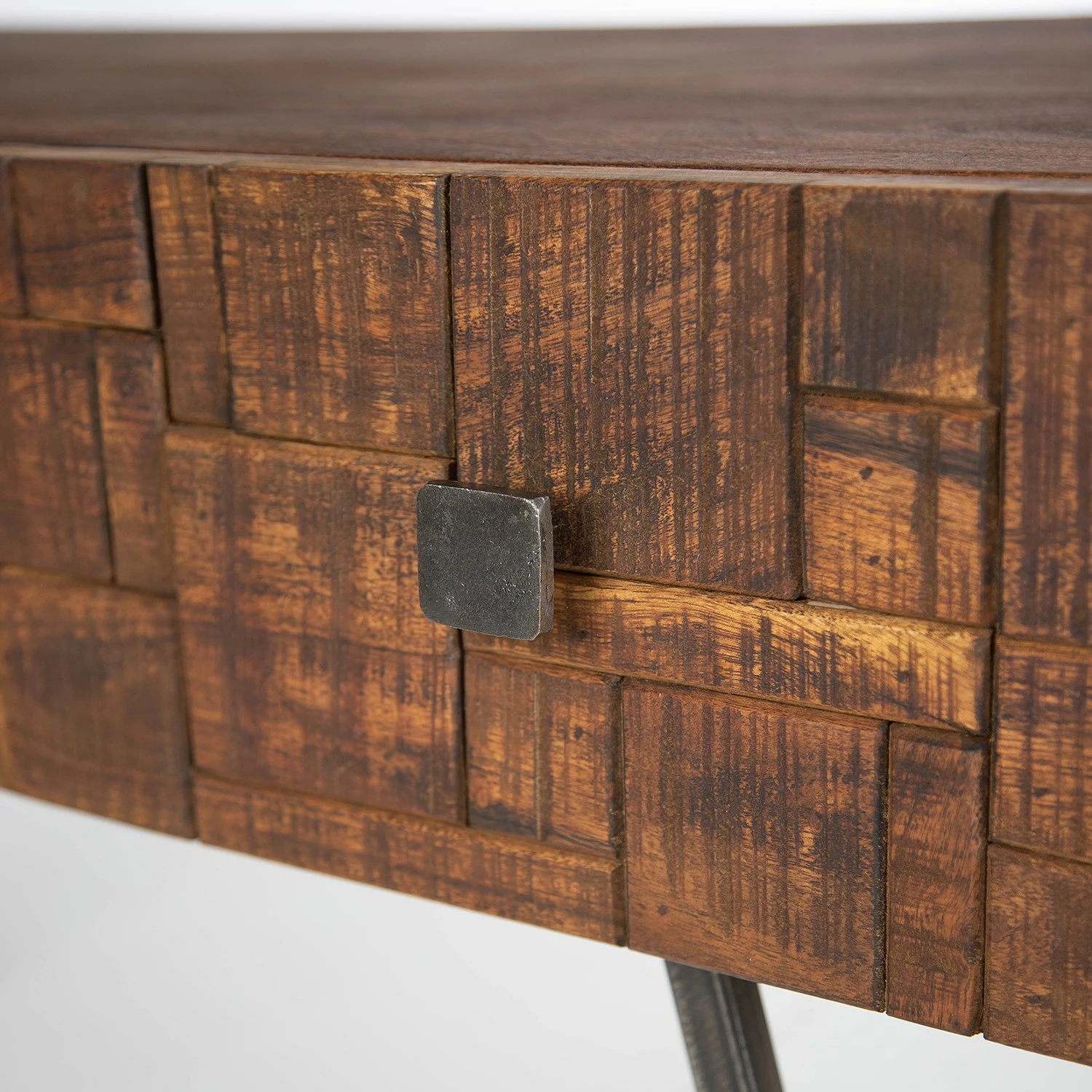 Wolf-Möbel Schreibtisch Bubry - Akazie massiv / Eisen - Akazie / Anthrazit 6 Wolf-Möbel Schreibtisch Bubry - Akazie massiv / Eisen - Akazie / Anthrazit – Bild 6