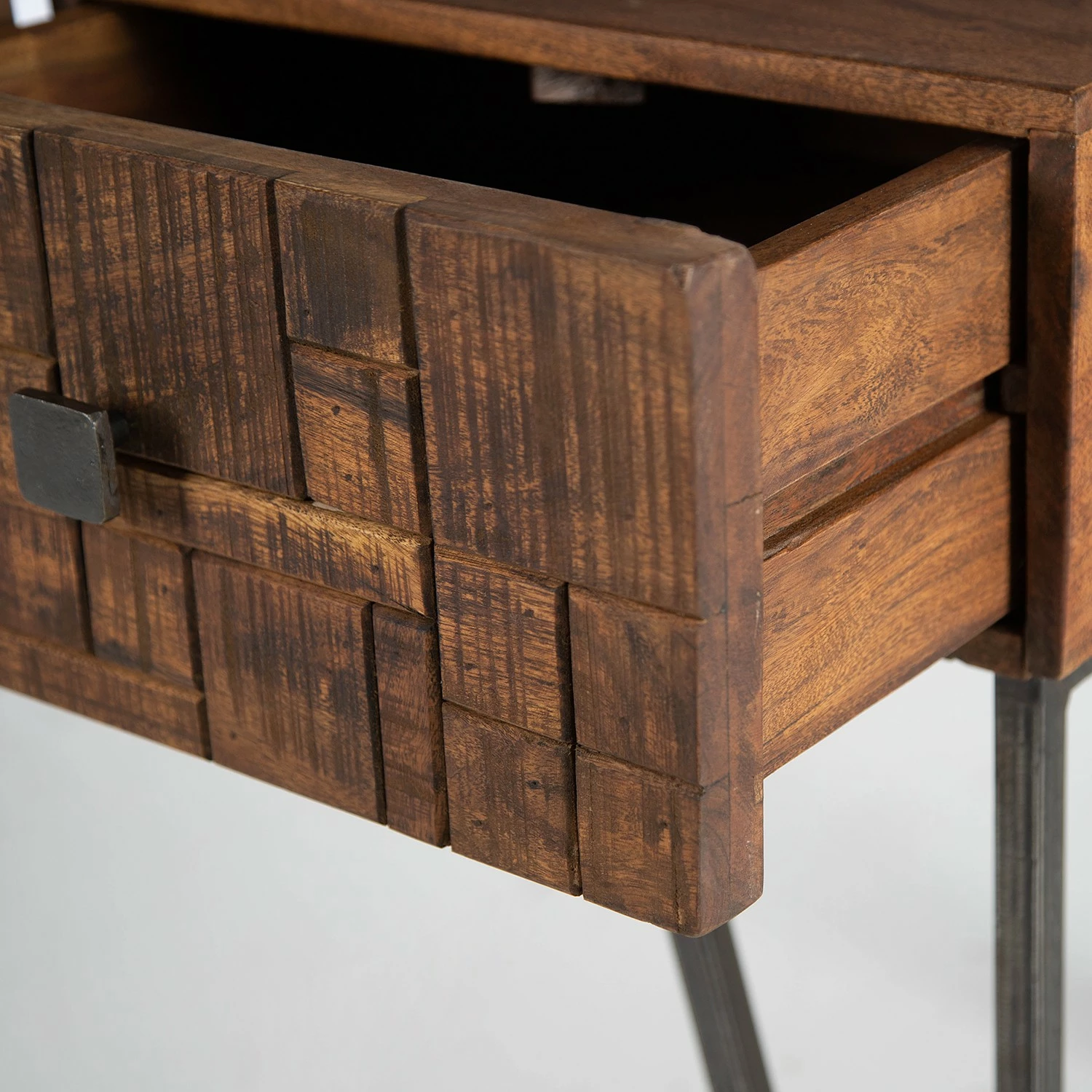 Wolf-Möbel Schreibtisch Bubry - Akazie massiv / Eisen - Akazie / Anthrazit 7 Wolf-Möbel Schreibtisch Bubry - Akazie massiv / Eisen - Akazie / Anthrazit – Bild 7