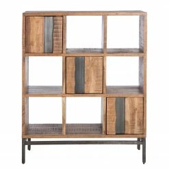 Ars manufacti Büroregal Domme II - Akazie massiv / Eisen - Akazie / Anthrazit -WOHNZIMMERMÖBEL Verkäufe 1000246834 220406 030 DETAILS P000000001000246834