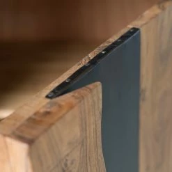 Ars manufacti Büroregal Domme II - Akazie massiv / Eisen - Akazie / Anthrazit -WOHNZIMMERMÖBEL Verkäufe 1000246834 220406 036 DETAILS P000000001000246834