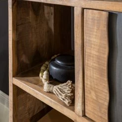 Ars manufacti Büroregal Domme II - Akazie massiv / Eisen - Akazie / Anthrazit -WOHNZIMMERMÖBEL Verkäufe 1000246834 220705 022 MOOD DETAILS P000000001000246834 mood