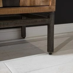 Ars manufacti Büroregal Domme II - Akazie massiv / Eisen - Akazie / Anthrazit -WOHNZIMMERMÖBEL Verkäufe 1000246834 220705 023 MOOD DETAILS P000000001000246834 mood