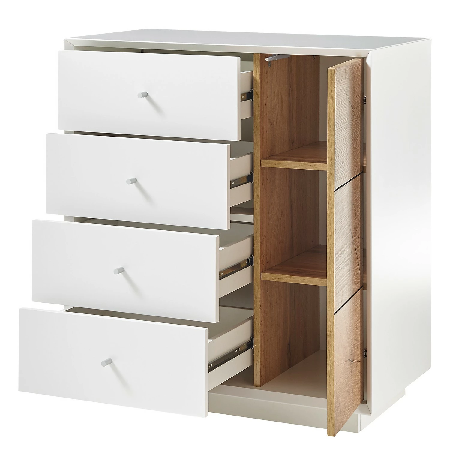 Loftscape Kommode Crecora - Weiß / Eiche Dekor 2 Loftscape Kommode Crecora - Weiß / Eiche Dekor – Bild 2