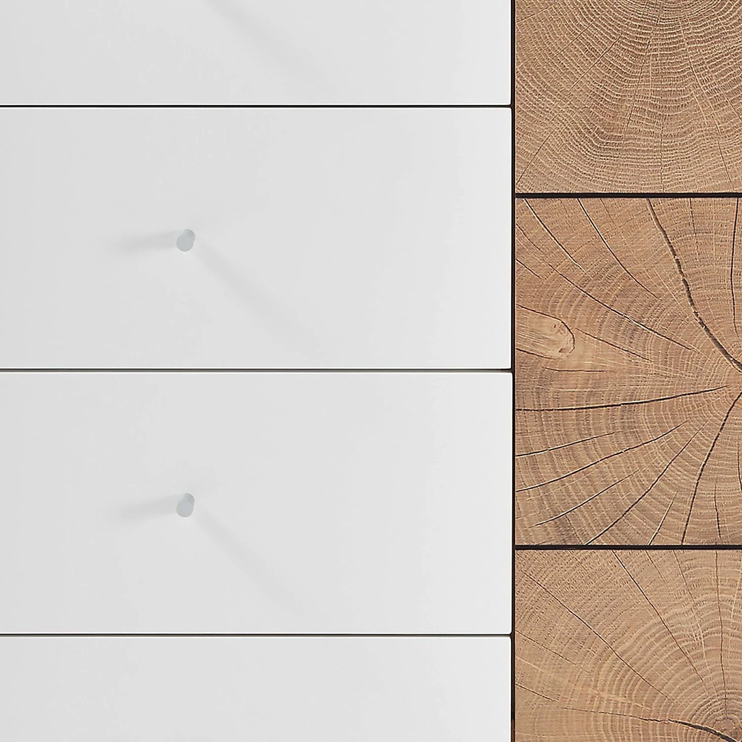 Loftscape Kommode Crecora - Weiß / Eiche Dekor 5 Loftscape Kommode Crecora - Weiß / Eiche Dekor – Bild 5