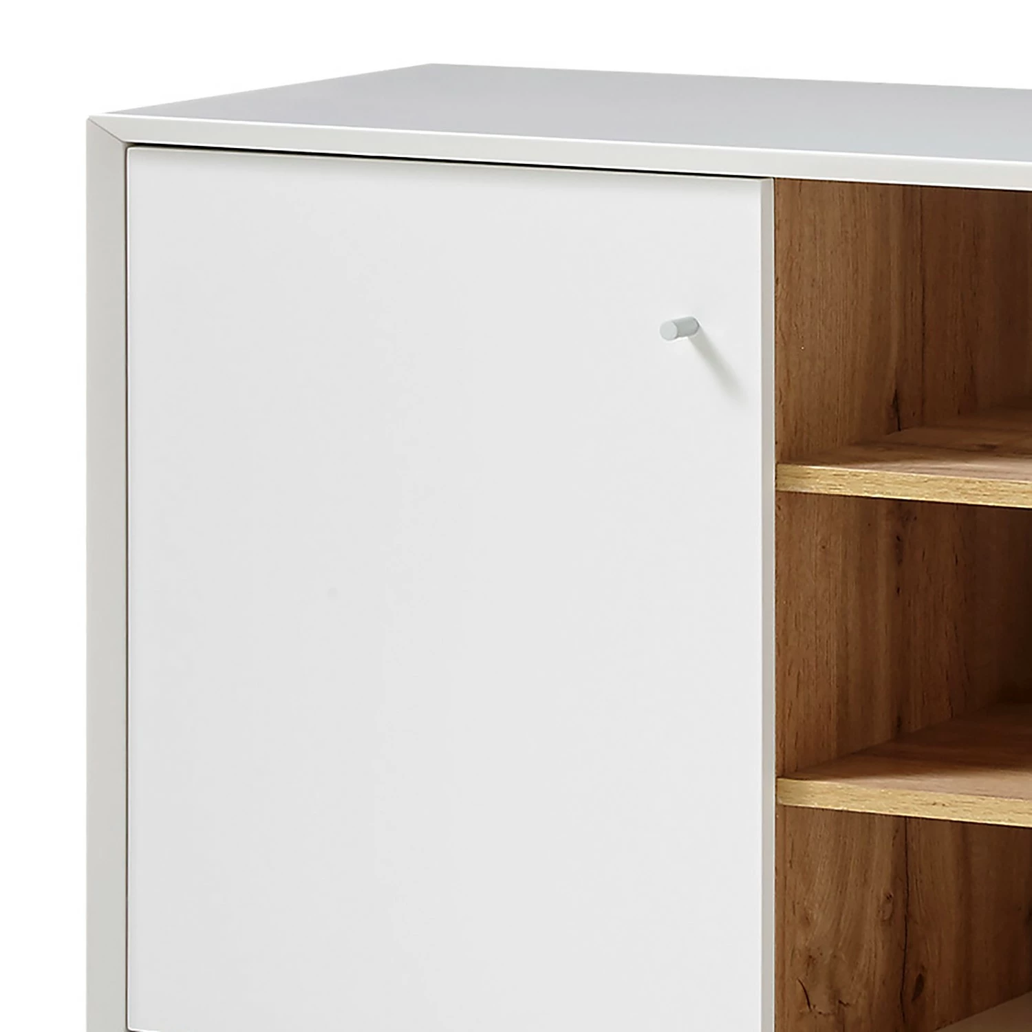 Loftscape Sideboard Crecora I - Weiß / Eiche Dekor 4 Loftscape Sideboard Crecora I - Weiß / Eiche Dekor – Bild 4