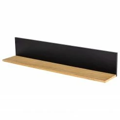 Studio Copenhagen Wandboard Flox - Echtholzfurnier - Eiche / Schwarz - Breite: 140 cm