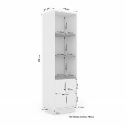 Furnitive Regal Paroy - Weiß / Grau 10 Furnitive Regal Paroy - Weiß / Grau -WOHNZIMMERMÖBEL Verkäufe 1000248352 210217 09444900036 SKETCH DETAILS P000000001000248352 sketch