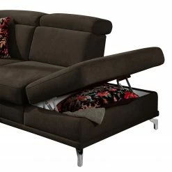 Loftscape Ecksofa Tamaris II - Webstoff - Webstoff Palila: Espresso - Ecke davorstehend rechts - Mit Schlaffunktion -WOHNZIMMERMÖBEL Verkäufe 1000248791 210317 15134901417 DETAILS P000000001000248791
