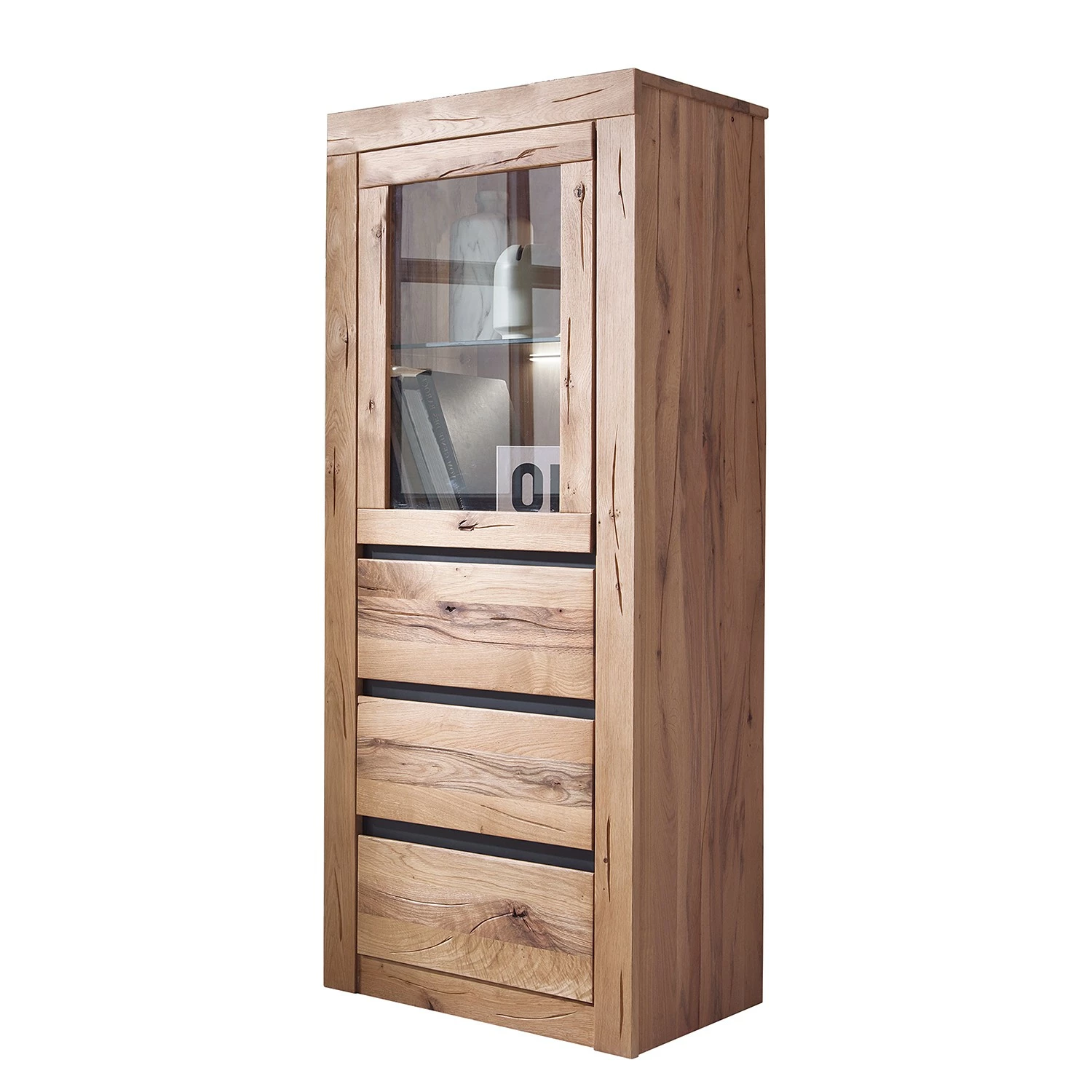 Naturoo Highboard Gerville - Wildeiche massiv 1 Naturoo Highboard Gerville - Wildeiche massiv