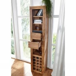 Naturoo Weinregal Gerville - Wildeiche massiv -WOHNZIMMERMÖBEL Verkäufe 1000249427 210420 08271800035 MOOD DETAILS P000000001000249427 mood