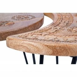 Naturoo Beistelltisch Vignats (2-teilig) - Mango massiv / Metall - Mango / Schwarz -WOHNZIMMERMÖBEL Verkäufe 1000249479 210224 15504000018 DETAILS P000000001000249479