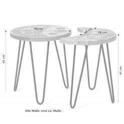 Naturoo Beistelltisch Vignats (2-teilig) - Mango massiv / Metall - Mango / Schwarz -WOHNZIMMERMÖBEL Verkäufe 1000249479 210224 15504000019 SKETCH DETAILS P000000001000249479 sketch