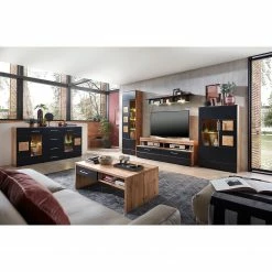 Loftscape Couchtisch Belloc - Eiche Dekor / Matt Schwarz -WOHNZIMMERMÖBEL Verkäufe 1000249565 210630 15440500016 MOOD DETAILS P000000001000249565 mood