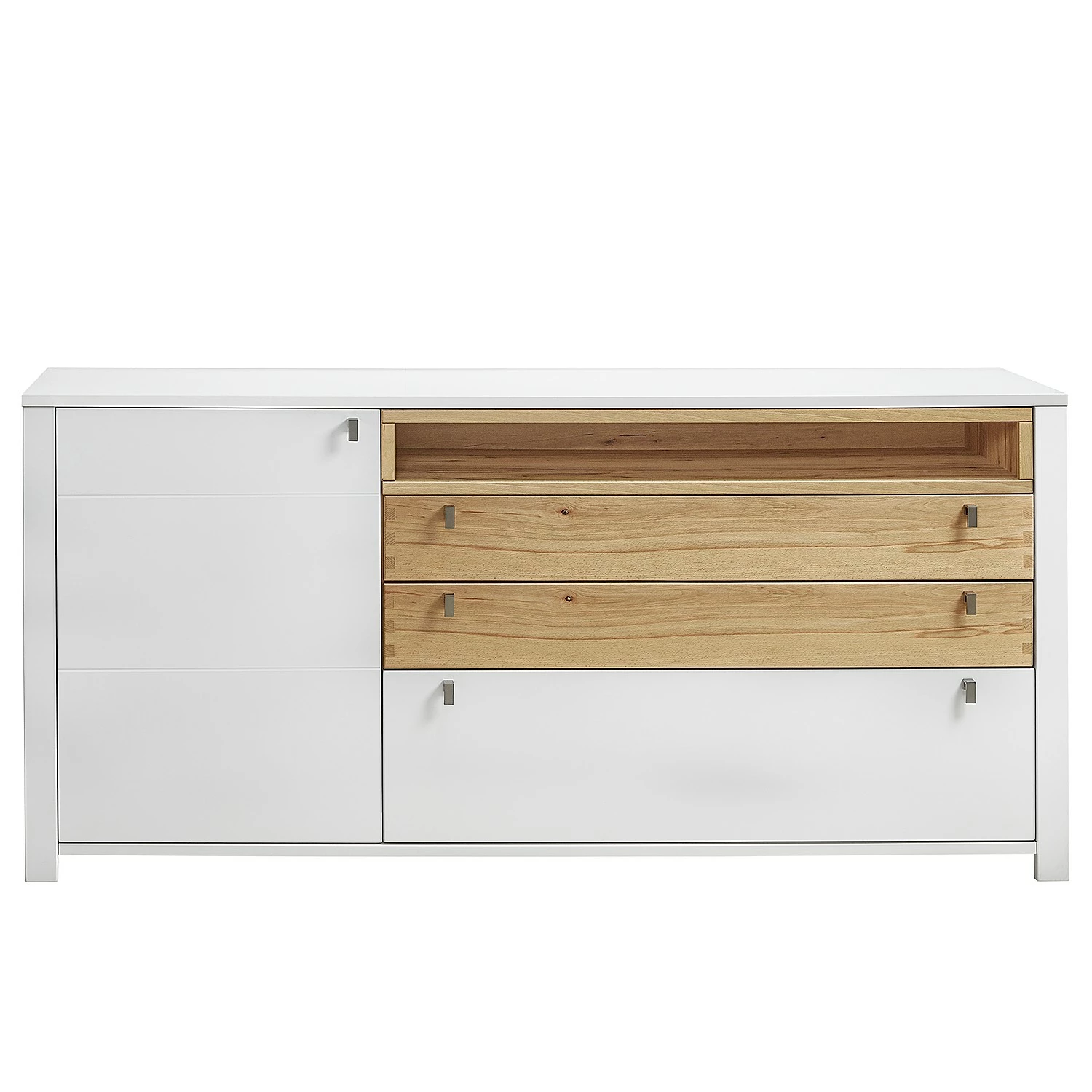 Loftscape Sideboard Cordelle - Matt Weiß / Wildbuche 1 Loftscape Sideboard Cordelle - Matt Weiß / Wildbuche