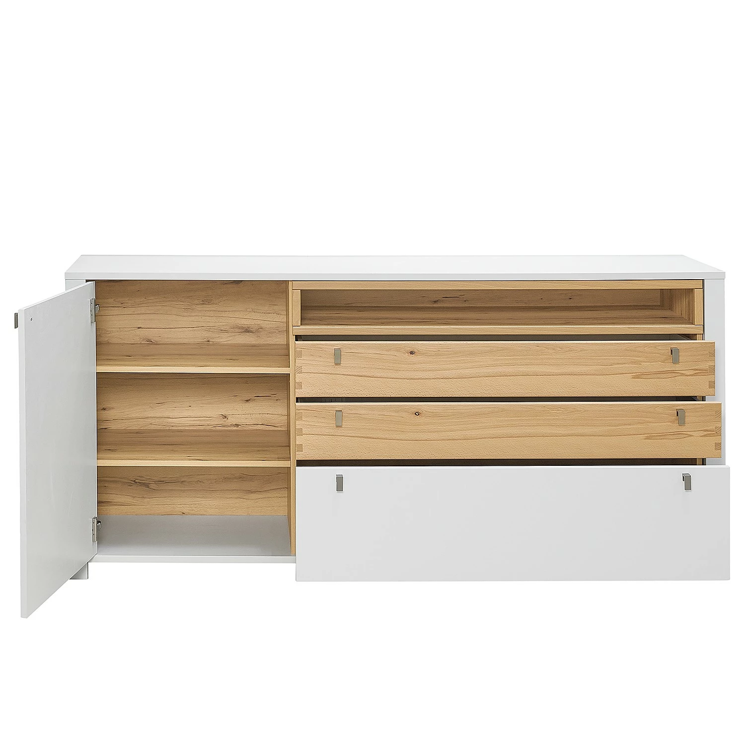 Loftscape Sideboard Cordelle - Matt Weiß / Wildbuche 6 Loftscape Sideboard Cordelle - Matt Weiß / Wildbuche – Bild 6