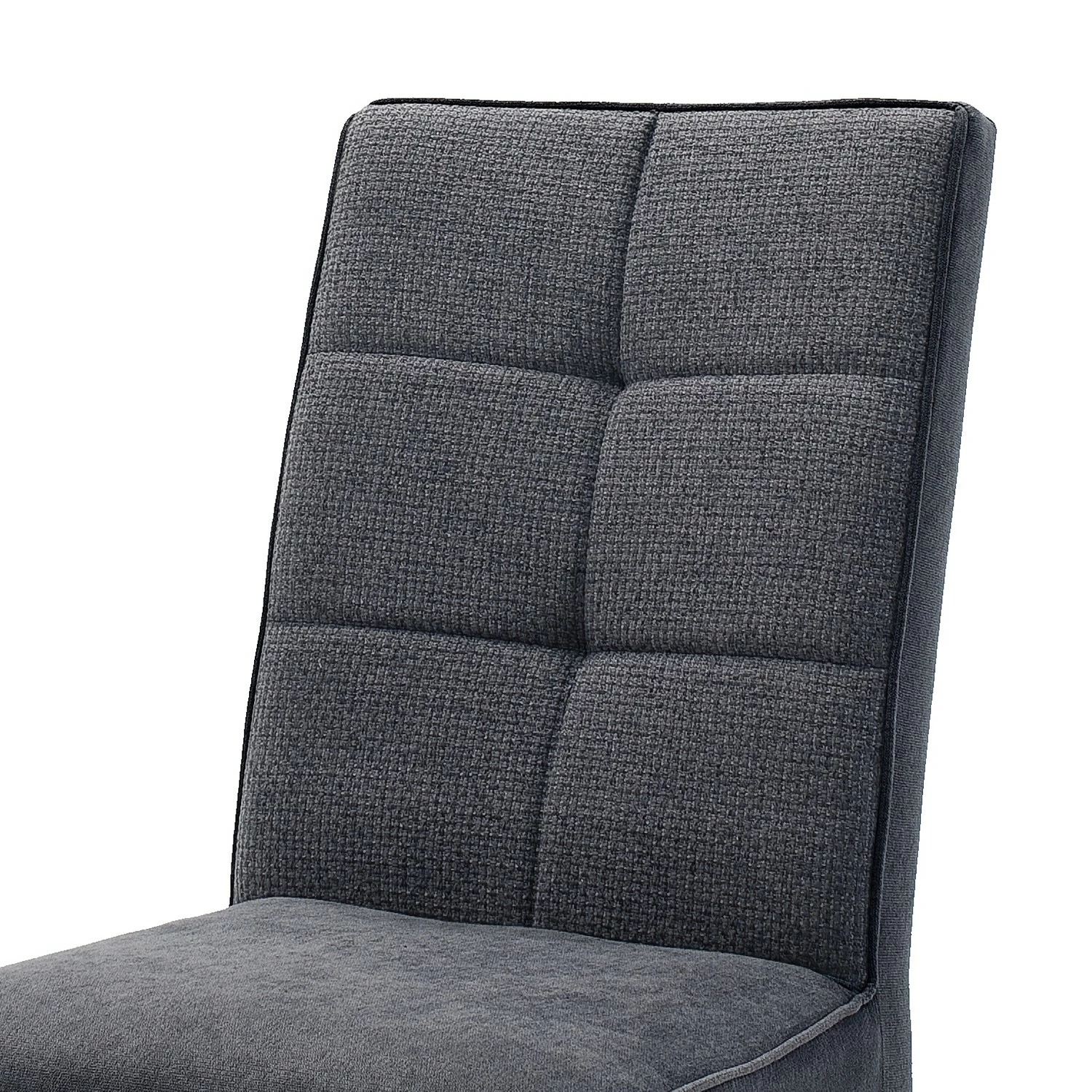 Norrwood Polsterstuhl Brachy (2er-Set) - Flachgewebe / Buche massiv - Anthrazit 4 Norrwood Polsterstuhl Brachy (2er-Set) - Flachgewebe / Buche massiv - Anthrazit – Bild 4