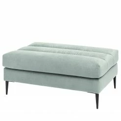 Fredriks Polsterhocker Valmorel - Webstoff - Microfaser Knarik: Grau