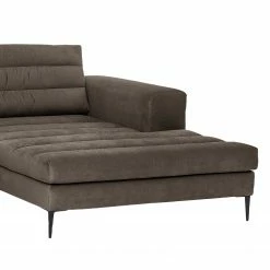 Fredriks Ecksofa Valmorel - Webstoff - Microfaser Knarik: Cappuccino - Longchair davorstehend rechts - Ohne Hocker -WOHNZIMMERMÖBEL Verkäufe 1000249771 210415 15384000041 DETAILS P000000001000249771