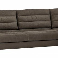 Fredriks Ecksofa Valmorel - Webstoff - Microfaser Knarik: Cappuccino - Longchair davorstehend rechts - Ohne Hocker -WOHNZIMMERMÖBEL Verkäufe 1000249771 210415 15384200042 DETAILS P000000001000249771