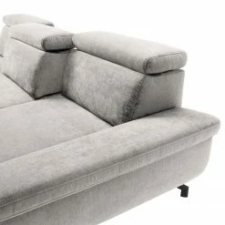 Fredriks Ecksofa Cussay - Flachgewebe - Webstoff Cuna: Hellgrau - Longchair davorstehend links -WOHNZIMMERMÖBEL Verkäufe 1000249899 210415 16211400807 DETAILS P000000001000249899