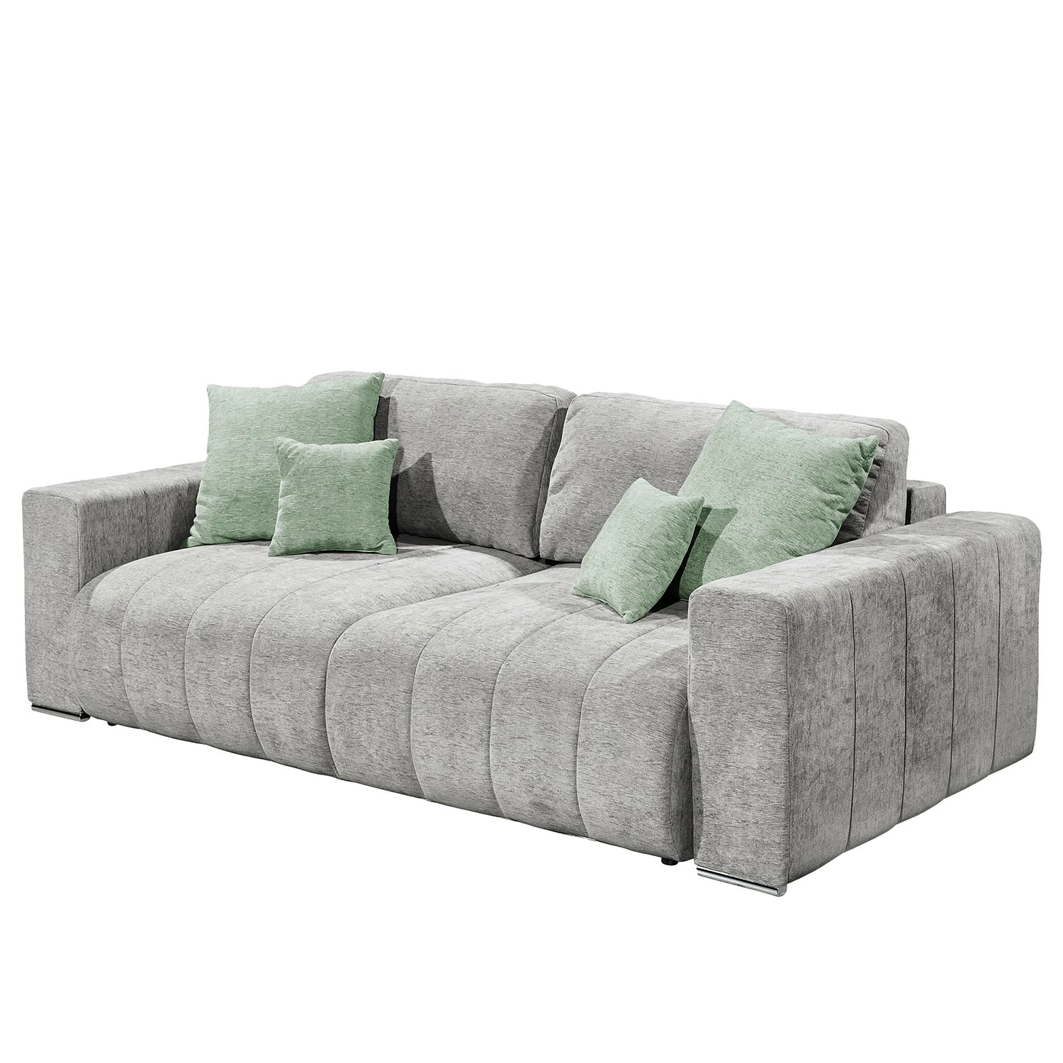 Loftscape Schlafsofa Gordes - Webstoff - Webstoff Oda: Hellgrau 1 Loftscape Schlafsofa Gordes - Webstoff - Webstoff Oda: Hellgrau