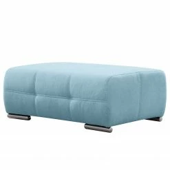 Loftscape Polsterhocker Beutin - Flachgewebe - Flachgewebe Olea: Hellblau