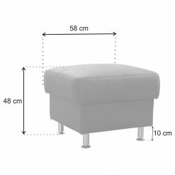 Loftscape Polsterhocker Guillon - Microfaser - Microfaser Taeko: Schwarz -WOHNZIMMERMÖBEL Verkäufe 1000253732 210419 14531600094 SKETCH DETAILS P000000001000253732 sketch