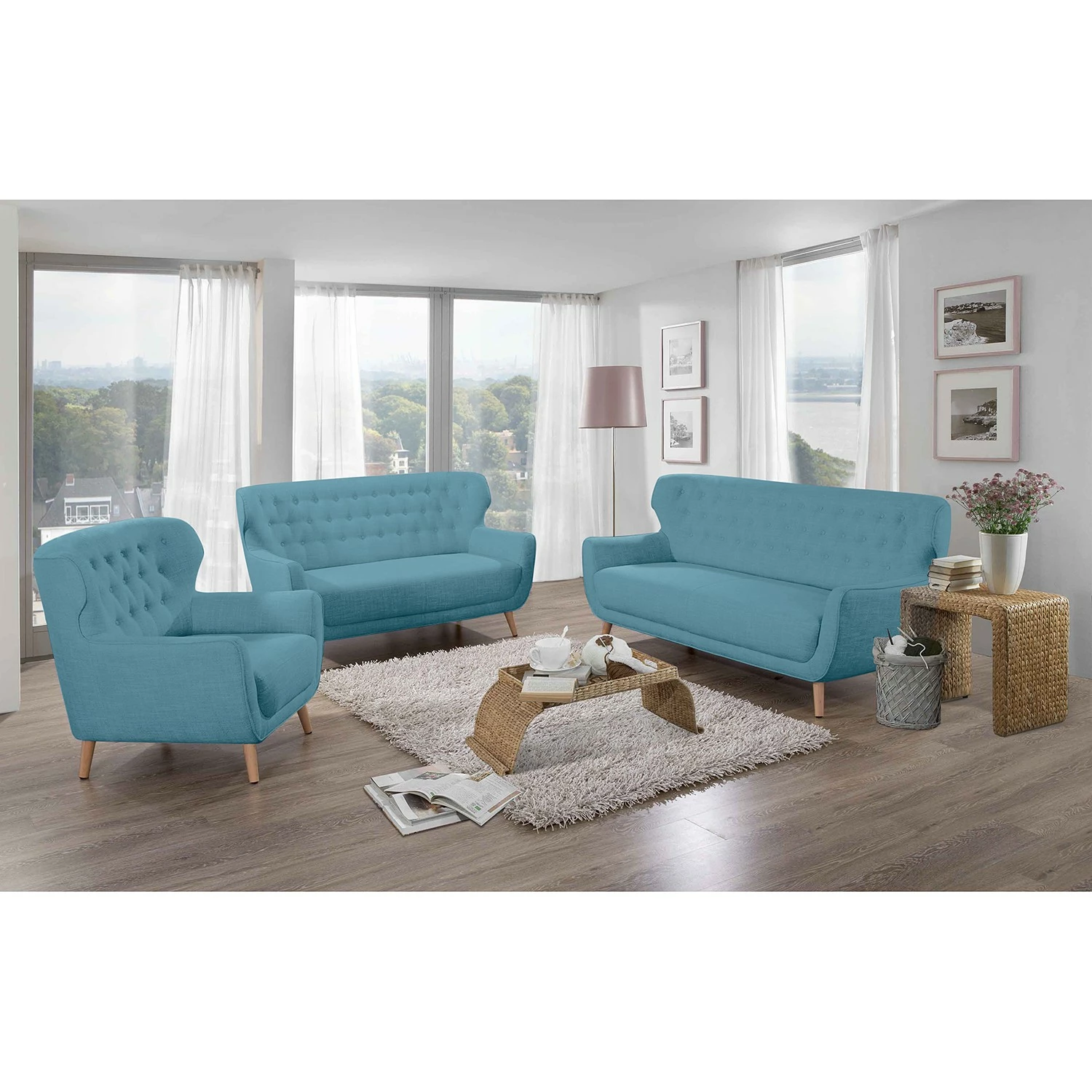 Ridgevalley Sessel Mansac - Flachgewebe - Flachgewebe Gila: Marineblau 2 Ridgevalley Sessel Mansac - Flachgewebe - Flachgewebe Gila: Marineblau – Bild 2