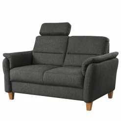 Loftscape Sofa Baulon (2-Sitzer) - Flachgewebe - Flachgewebe Ama: Dunkelgrau