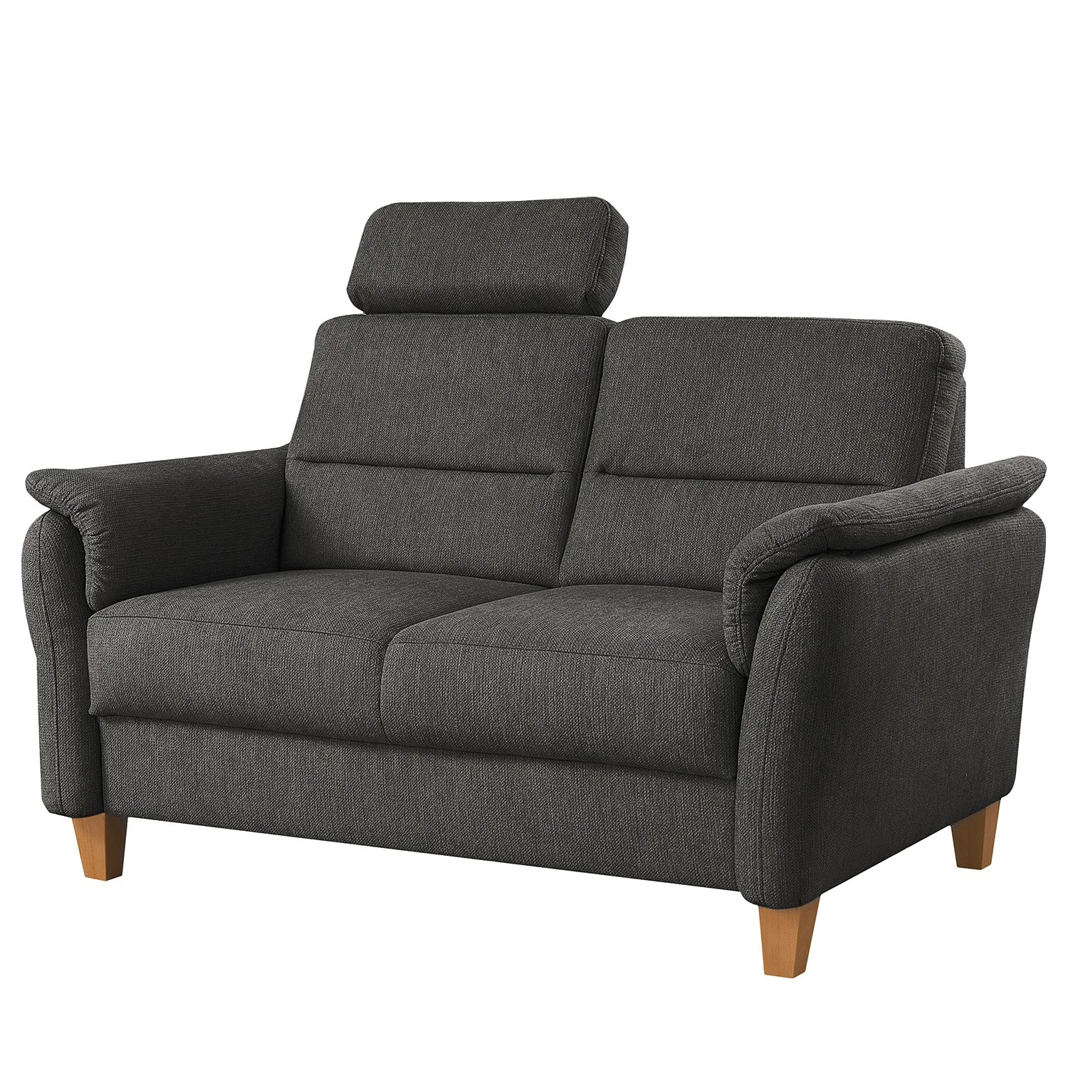 Loftscape Sofa Baulon (2-Sitzer) - Flachgewebe - Flachgewebe Ama: Dunkelgrau 1 Loftscape Sofa Baulon (2-Sitzer) - Flachgewebe - Flachgewebe Ama: Dunkelgrau