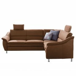 Loftscape Ecksofa Guillon - Microfaser - Microfaser Taeko: Braun - Ausrichtung links - Mit Schlaffunktion -WOHNZIMMERMÖBEL Verkäufe 1000253794 210602 13440900046 DETAILS P000000001000253794