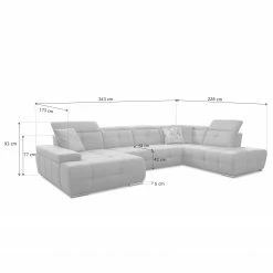 Loftscape Wohnlandschaft Beutin - Flachgewebe - Flachgewebe Olea: Weiß - Ottomane davorstehend rechts - Ohne Schlaffunktion 16 Loftscape Wohnlandschaft Beutin - Flachgewebe - Flachgewebe Olea: Weiß - Ottomane davorstehend rechts - Ohne Schlaffunktion -WOHNZIMMERMÖBEL Verkäufe 1000253815 210419 15101400776 SKETCH DETAILS P000000001000253815 sketch