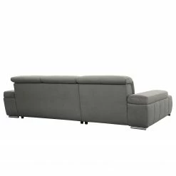 Loftscape Ecksofa Beutin - Flachgewebe - Flachgewebe Olea: Grau - Longchair davorstehend links - Mit Schlaffunktion -WOHNZIMMERMÖBEL Verkäufe 1000253828 210419 15114500886 DETAILS P000000001000253828