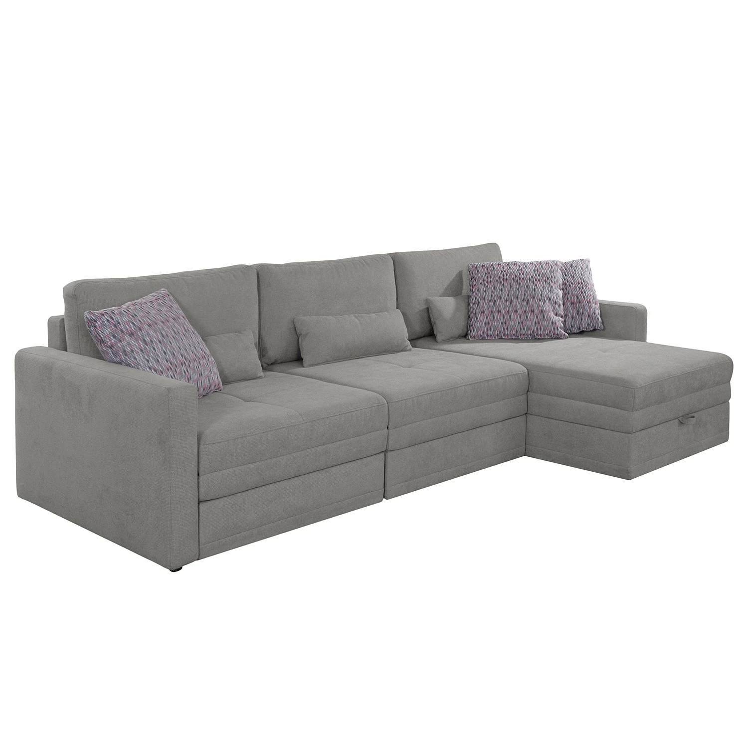 Loftscape Ecksofa Guillac - Webstoff - Webstoff Palila: Fango - Longchair davorstehend rechts - Mit Schlaffunktion 1 Loftscape Ecksofa Guillac - Webstoff - Webstoff Palila: Fango - Longchair davorstehend rechts - Mit Schlaffunktion