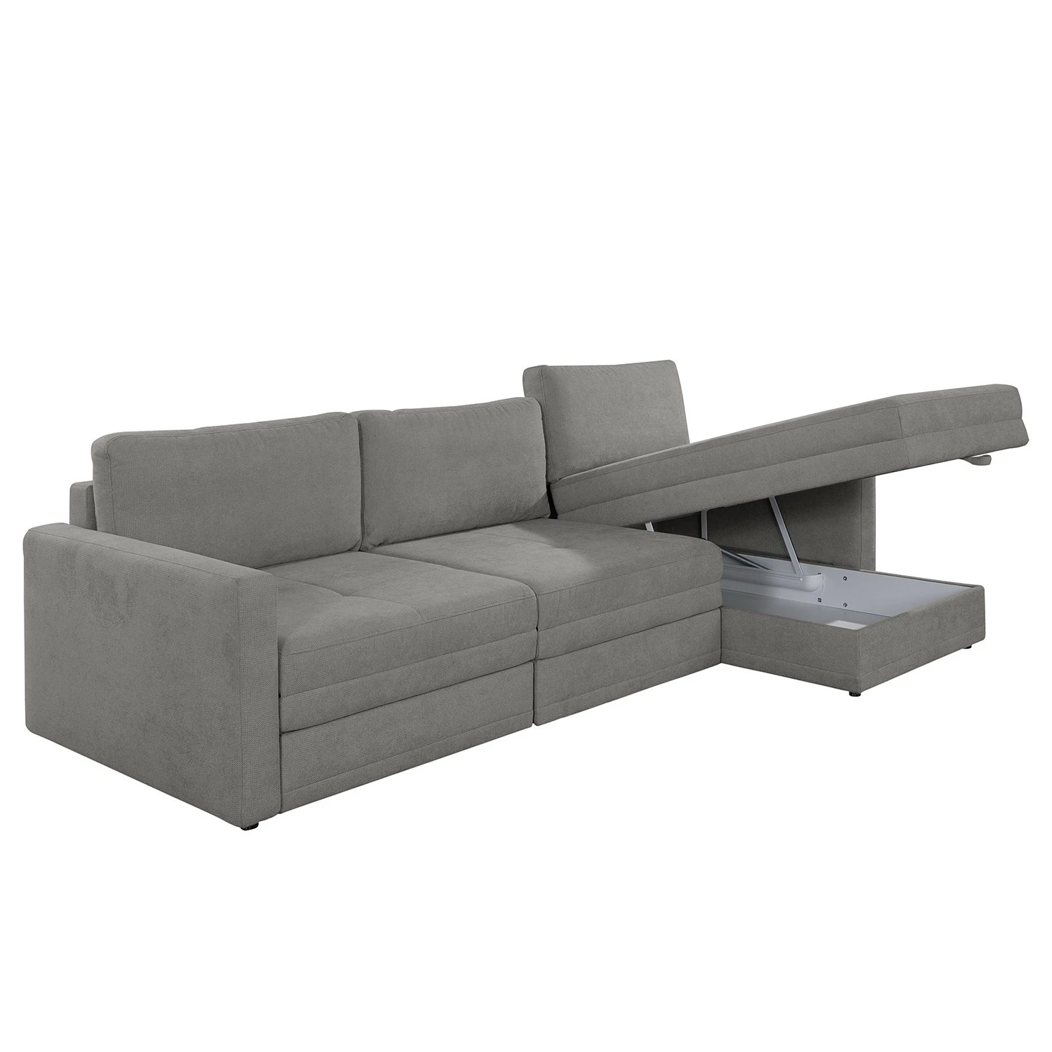 Loftscape Ecksofa Guillac - Webstoff - Webstoff Palila: Fango - Longchair davorstehend rechts - Mit Schlaffunktion 5 Loftscape Ecksofa Guillac - Webstoff - Webstoff Palila: Fango - Longchair davorstehend rechts - Mit Schlaffunktion – Bild 5