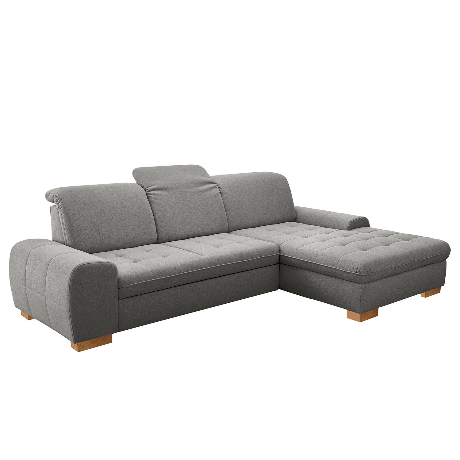Loftscape Ecksofa Boussay - Webstoff - Webstoff Neli: Grau - Longchair davorstehend rechts - Mit Schlaffunktion 5 Loftscape Ecksofa Boussay - Webstoff - Webstoff Neli: Grau - Longchair davorstehend rechts - Mit Schlaffunktion – Bild 5