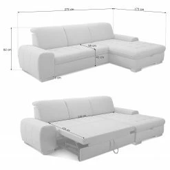 Loftscape Ecksofa Boussay - Webstoff - Webstoff Neli: Grau - Longchair davorstehend rechts - Mit Schlaffunktion 21 Loftscape Ecksofa Boussay - Webstoff - Webstoff Neli: Grau - Longchair davorstehend rechts - Mit Schlaffunktion -WOHNZIMMERMÖBEL Verkäufe 1000253938 210419 15273801939 SKETCH DETAILS P000000001000253938 sketch