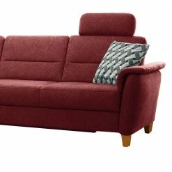 Loftscape Ecksofa Baulon I - Flachgewebe - Flachgewebe Ama: Weinrot - Longchair davorstehend links - Mit Schlaffunktion -WOHNZIMMERMÖBEL Verkäufe 1000253965 220120 10254600174 DETAILS P000000001000253965