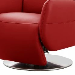 Fredriks Relaxsessel Bosville - Echtleder - Echtleder Pua: Rot - Relaxfunktion - Manuelle Verstellung -WOHNZIMMERMÖBEL Verkäufe 1000254183 210426 12302900328 DETAILS P000000001000254183