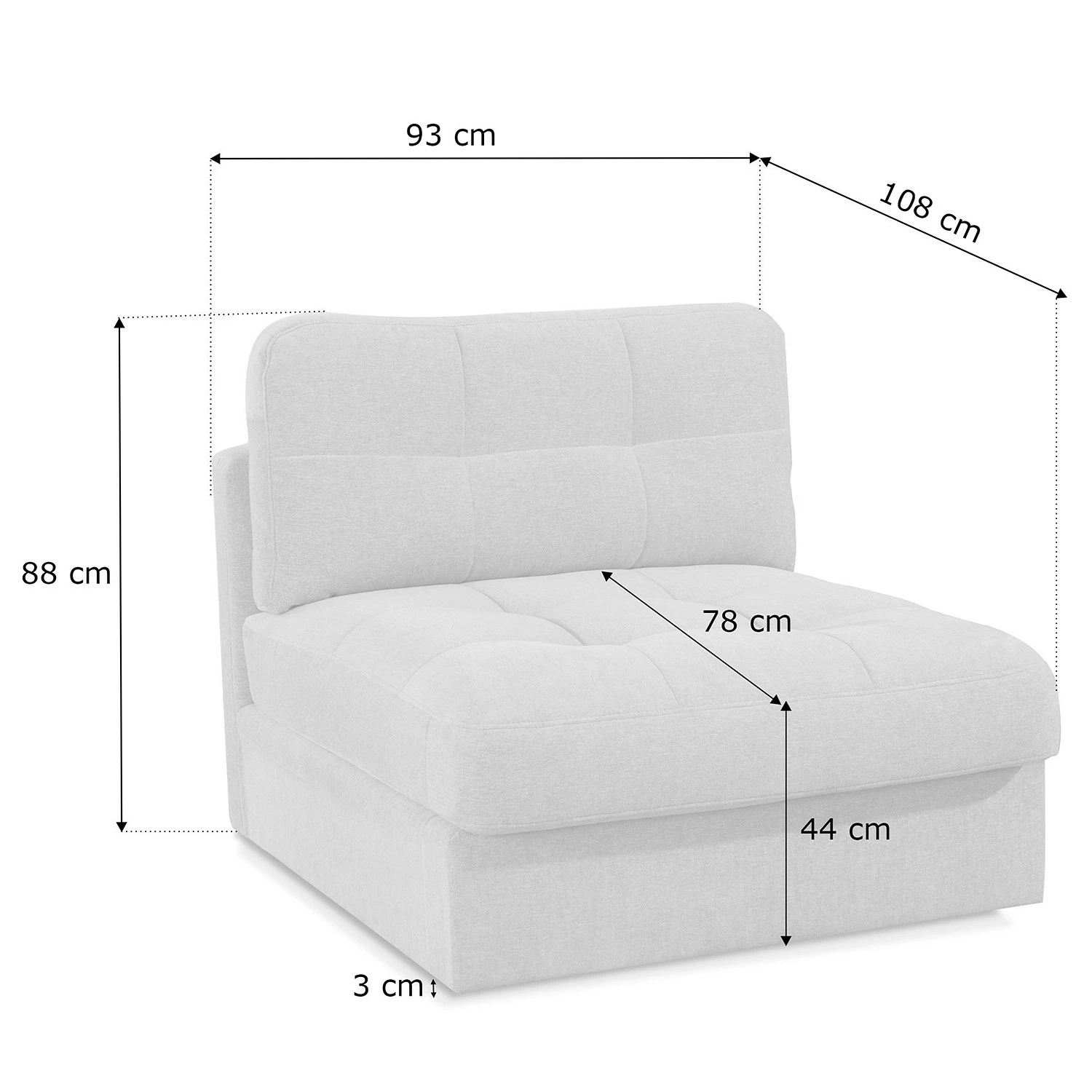 Fredriks Sofa Montfort (1,5-Sitzer) - Chenille - Chenille Alix: Rose 9 Fredriks Sofa Montfort (1,5-Sitzer) - Chenille - Chenille Alix: Rose – Bild 9