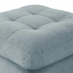 Fredriks Polsterhocker Montfort - Chenille - Chenille Alix: Hellblau -WOHNZIMMERMÖBEL Verkäufe 1000254245 210426 12323301004 DETAILS P000000001000254245