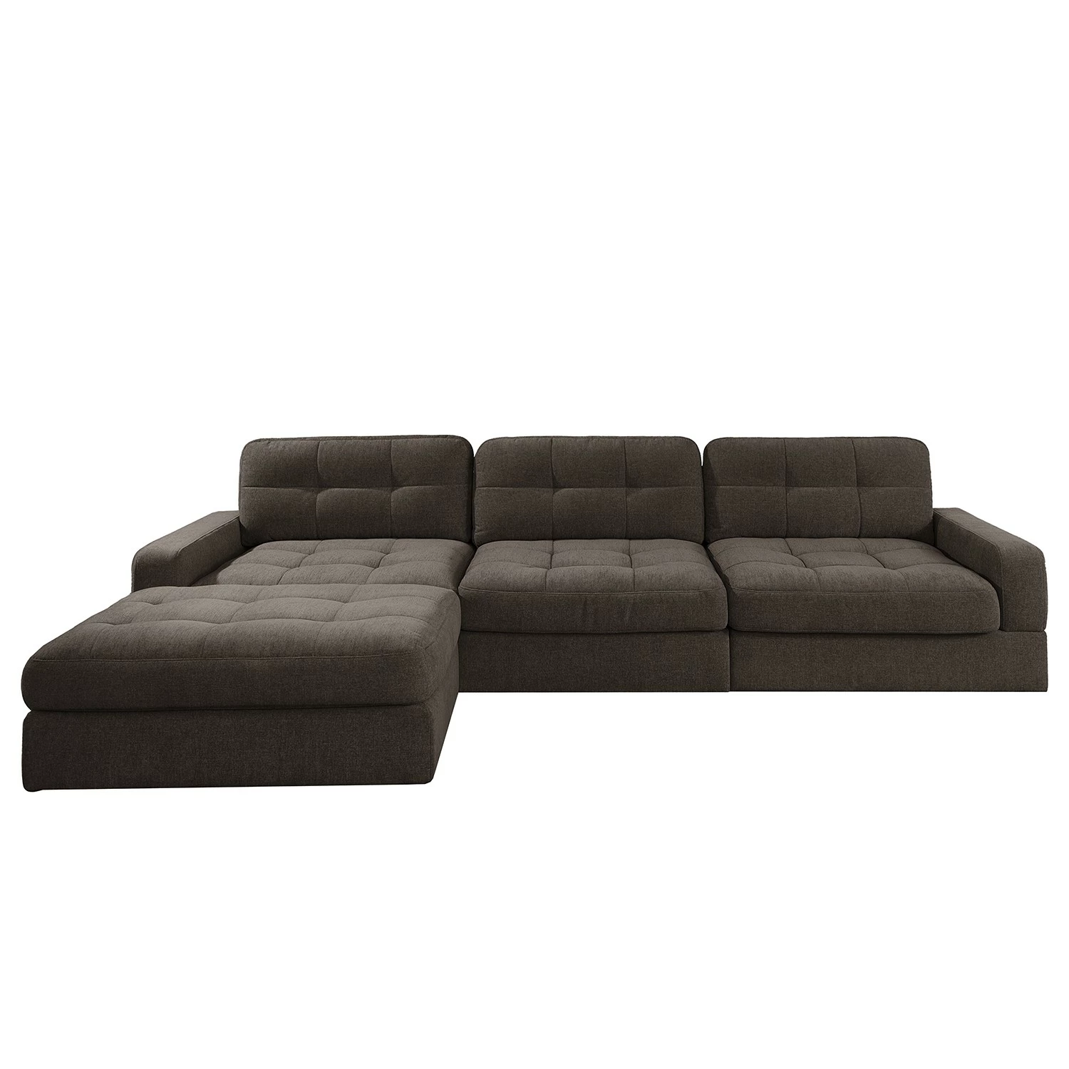 Fredriks Ecksofa Montfort - Chenille - Chenille Alix: Espresso - Breite: 315 cm - Longchair davorstehend links 3 Fredriks Ecksofa Montfort - Chenille - Chenille Alix: Espresso - Breite: 315 cm - Longchair davorstehend links – Bild 3