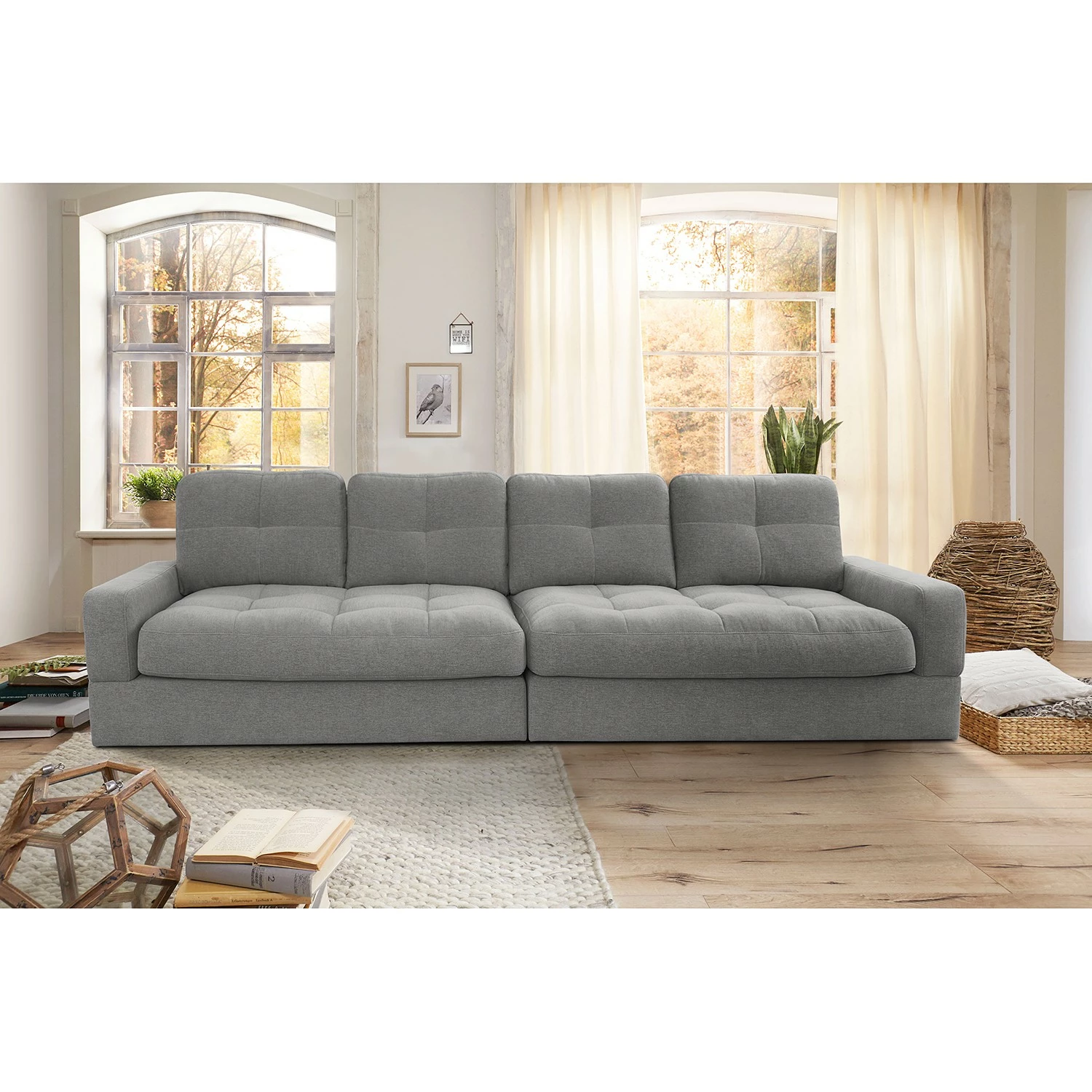 Fredriks Bigsofa Montfort - Chenille - Chenille Alix: Grau 3 Fredriks Bigsofa Montfort - Chenille - Chenille Alix: Grau – Bild 3