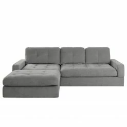 Fredriks Ecksofa Montfort - Chenille - Chenille Alix: Grau - Breite: 263 cm - Longchair davorstehend links -WOHNZIMMERMÖBEL Verkäufe 1000254274 210426 12331901280 DETAILS P000000001000254274