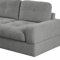 Fredriks Ecksofa Montfort - Chenille - Chenille Alix: Grau - Breite: 263 cm - Longchair davorstehend links -WOHNZIMMERMÖBEL Verkäufe 1000254274 210426 12332001283 DETAILS P000000001000254274