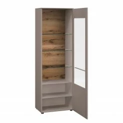 GWINNER Standvitrine Bellano - Echtholzfurnier - Matt Fango / Balkeneiche - Türanschlag rechts - Ohne Beleuchtung 8 GWINNER Standvitrine Bellano - Echtholzfurnier - Matt Fango / Balkeneiche - Türanschlag rechts - Ohne Beleuchtung -WOHNZIMMERMÖBEL Verkäufe 1000254924 210511 10460500150 DETAILS P000000001000254924