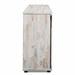 Maison Belfort Sideboard Janze I - Kiefer Weiß Dekor / Vintage Braun -WOHNZIMMERMÖBEL Verkäufe 1000254985 210322 08500800019 DETAILS P000000001000254985