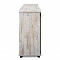 Maison Belfort Sideboard Janze II - Kiefer Weiß Dekor / Vintage Braun -WOHNZIMMERMÖBEL Verkäufe 1000254986 210322 08502300028 DETAILS P000000001000254986